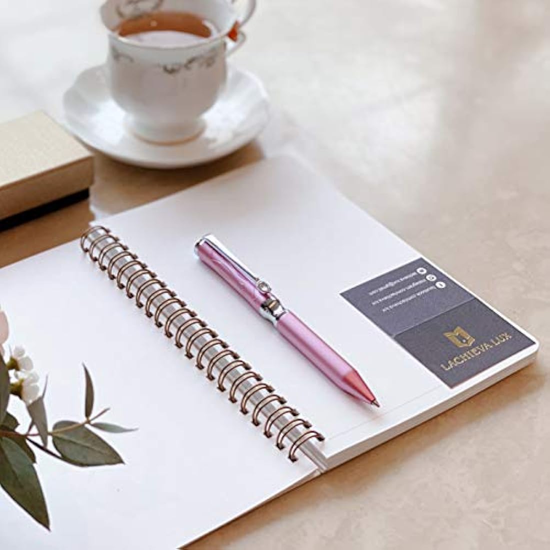 LACHIEVA LUX Crystal Metal Ballpoint Pen - Barbie Pink Luxury Gift