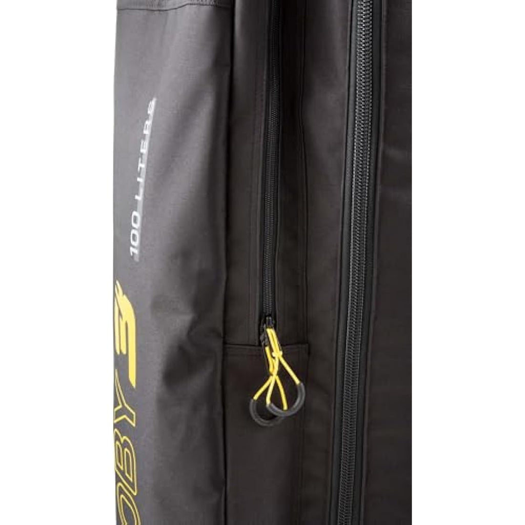 Cressi Moby 3 Scuba Diving Trolley Bag | 100L Wheeled Luggage – Black/Yellow