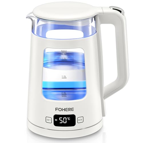 Electric Kettle – 1.7L Glass Tea Kettle with Temp Control
