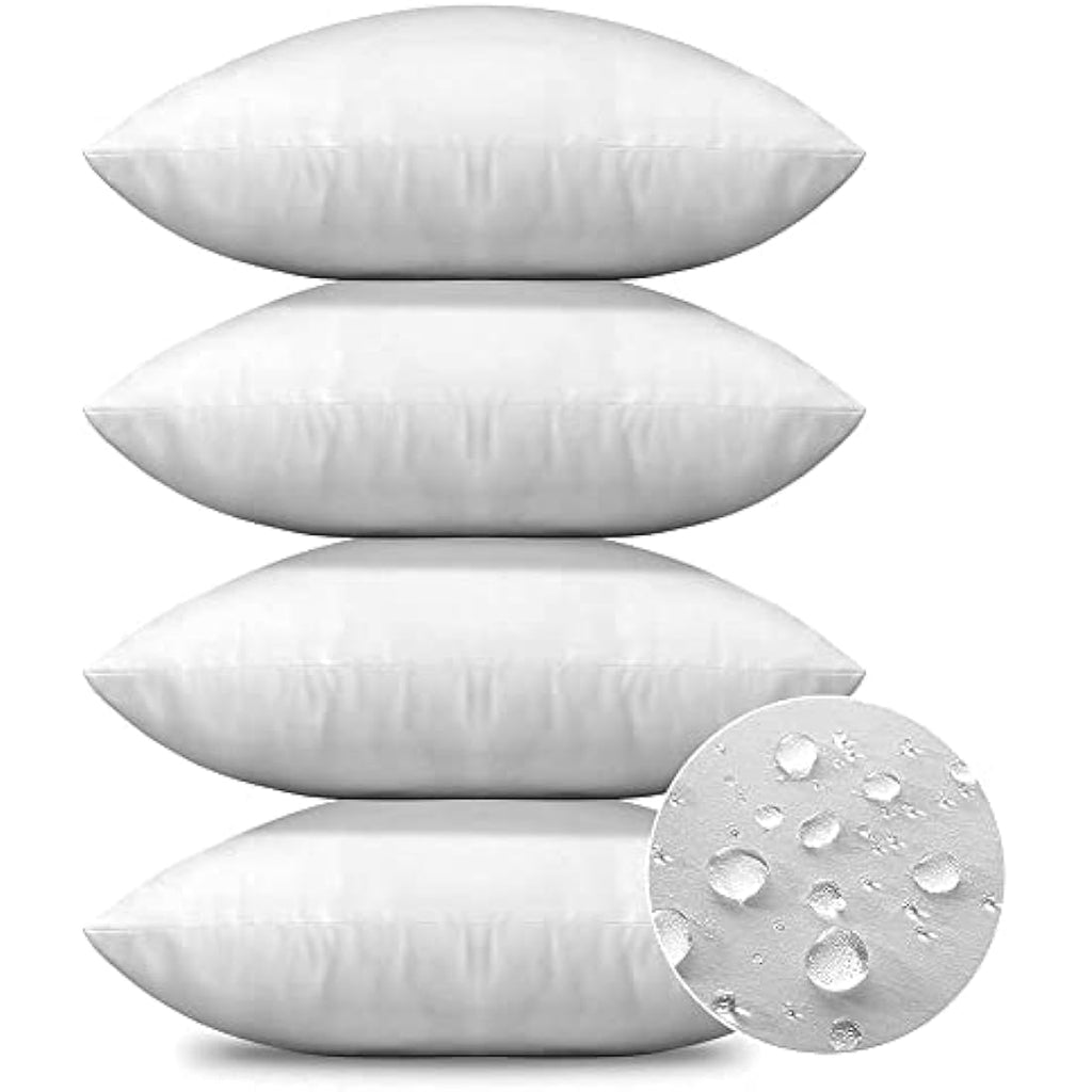Jotom Waterproof Outdoor Cushion Inserts - 18x18 Inch Pillow Pads (Set of 4)
