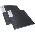 Rapesco A4 Presentation Folder | 100 Pockets Antibacterial Black 2 Pack