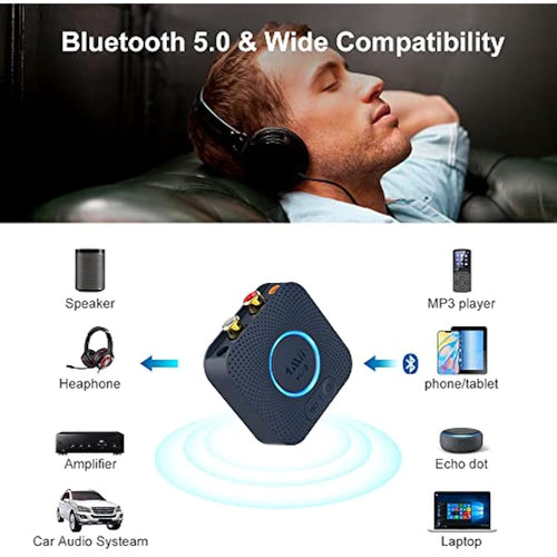 1Mii B06HD Bluetooth 5.1 Receiver | HiFi aptX HD Audio Adapter with RCA