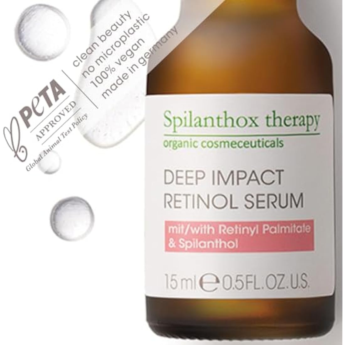 Spilanthox Therapy Retinol Serum – Anti-Ageing & Hyaluronic Acid – 15ml