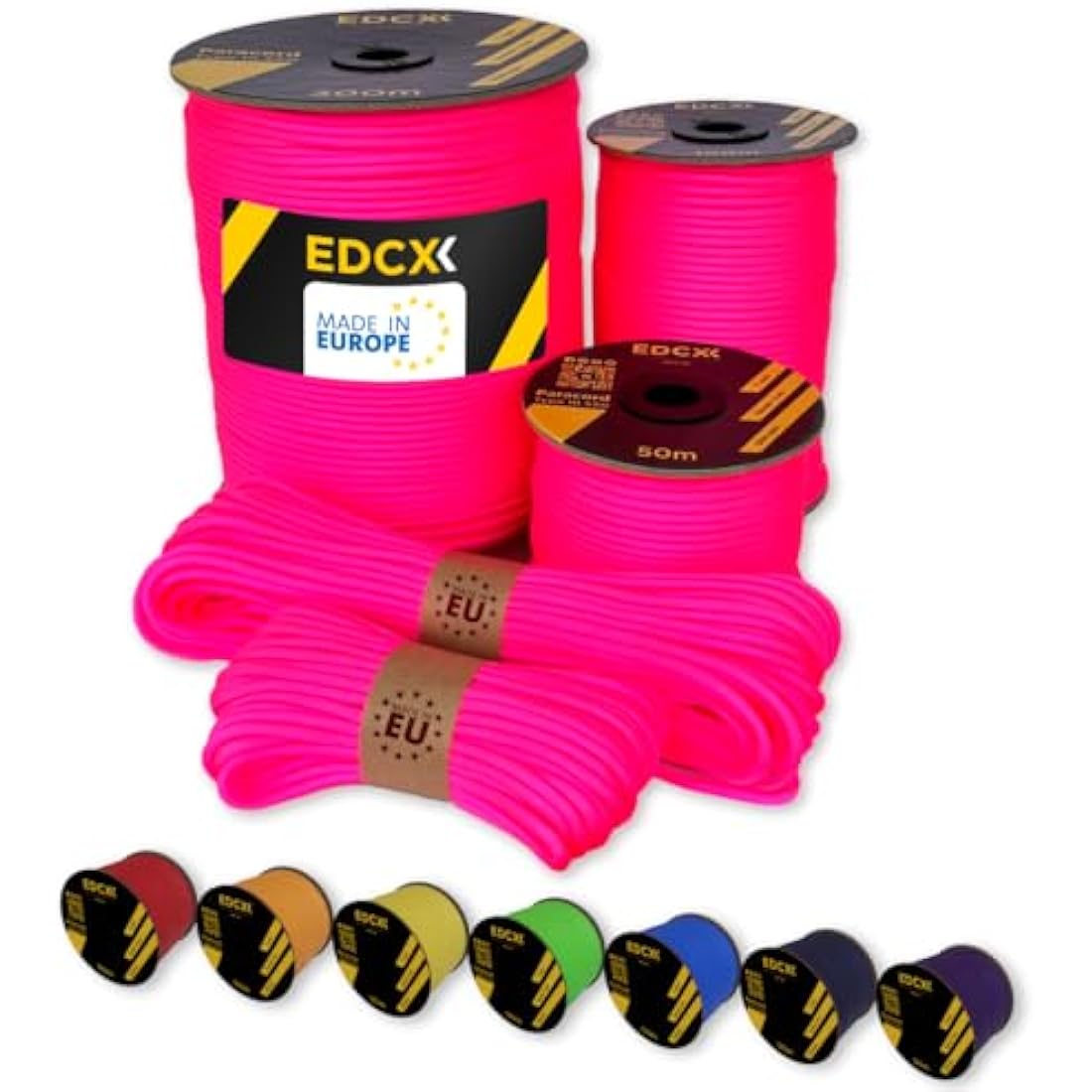 EDCX 550 Paracord Type III – 4mm Nylon Rope for Camping and DIY Crafting