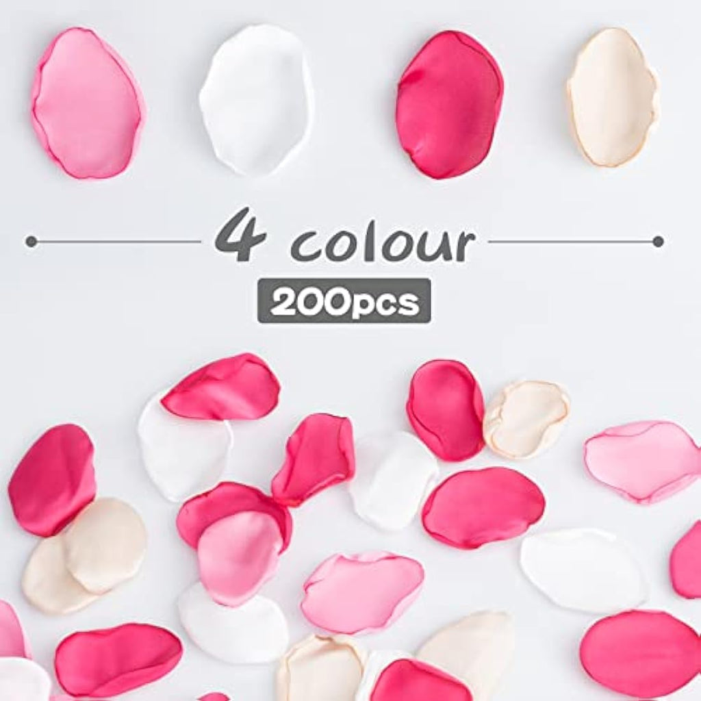 Jolof Store 200Pcs Blush Pink Silk Rose Petals for Wedding Decor