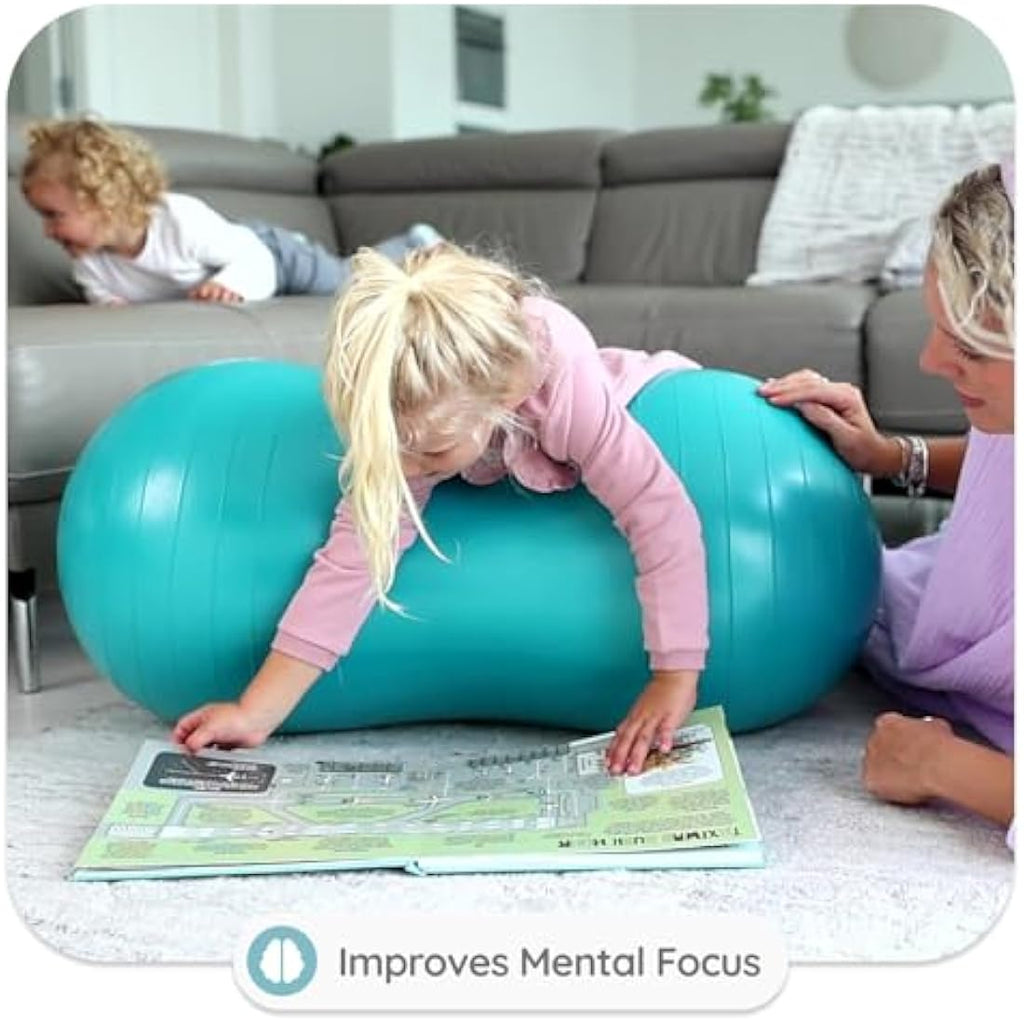 BABYGO Sensory Peanut Ball for Kids - Autism Therapy & Motor Skills