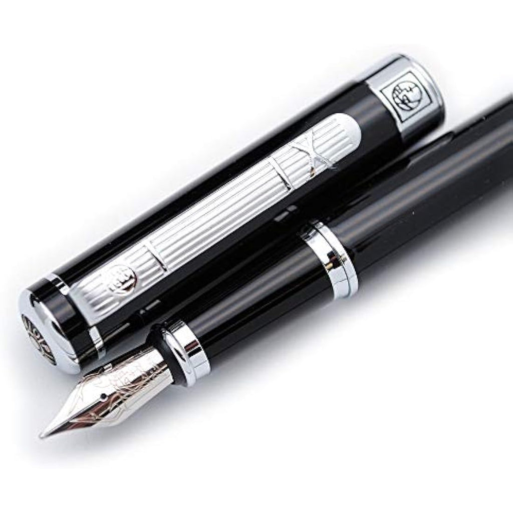 Picasso 902 Gentleman Fountain Pen - Platinum Clip with Gift Box