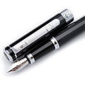 Picasso 902 Gentleman Fountain Pen - Platinum Clip with Gift Box