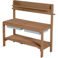 Roba Wooden Outdoor Mud Garden Kitchen – Weather-Resistant Teak Play Table
