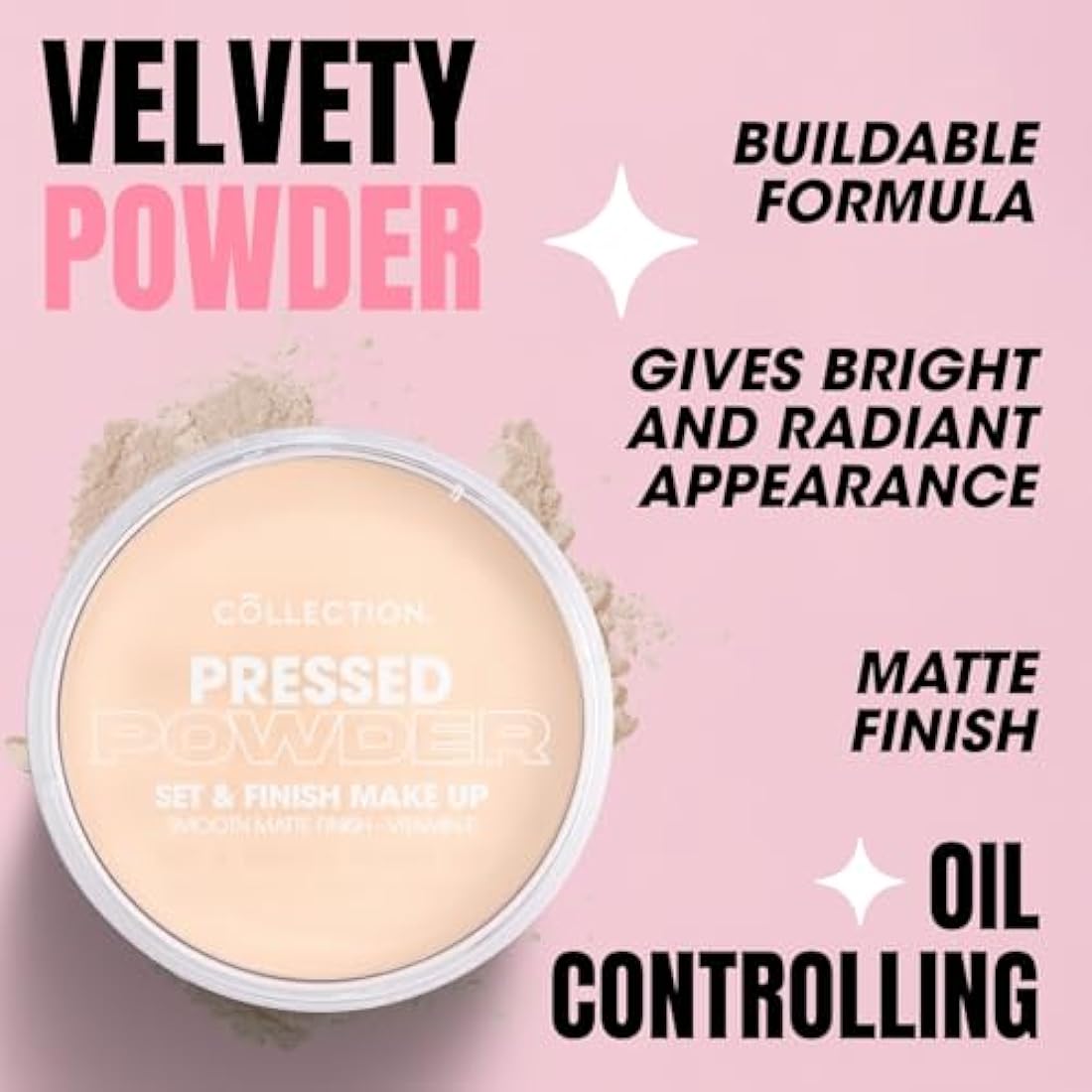 Collection Cosmetics Pressed Powder – Ivory Matte Finish Silk Powder 17g