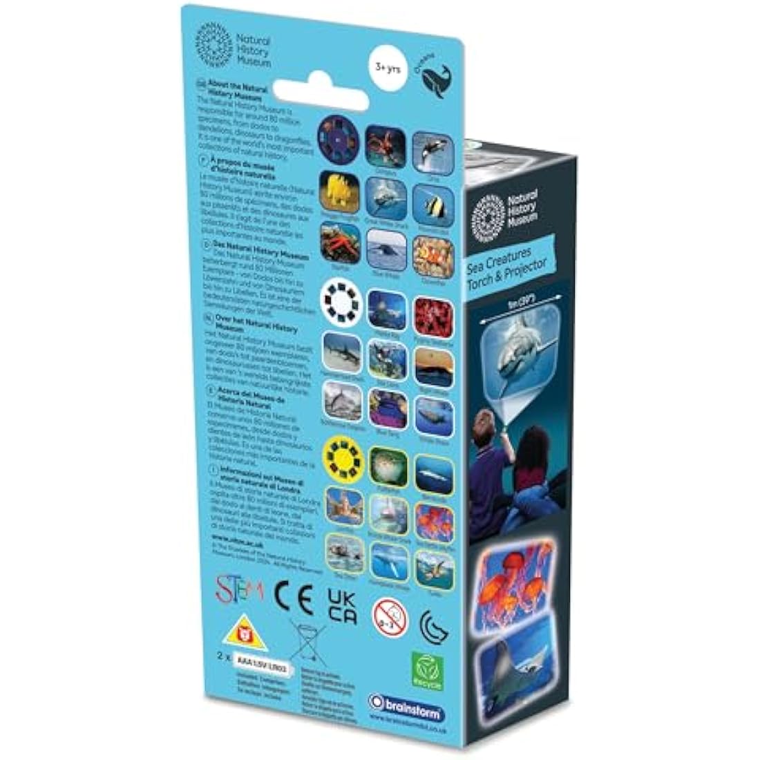 Natural History Museum Sea Creatures STEM Torch & Projector Toy