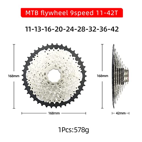 CYSKY 9 Speed Cassette 11-42T – Lightweight Steel MTB & Road Freewheel
