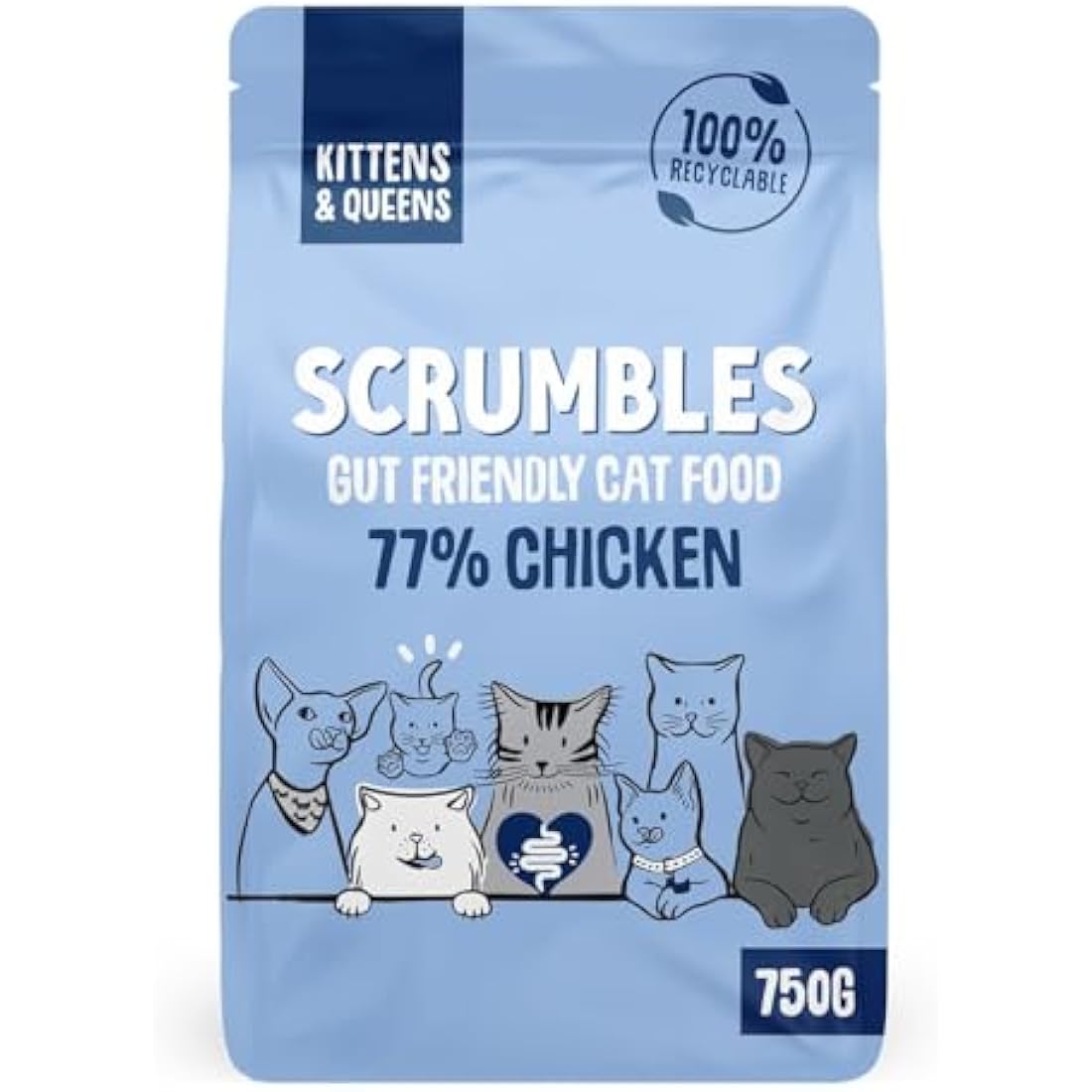 Scrumbles Dry Kitten Food – High Protein & Probiotic Recipe – 750g