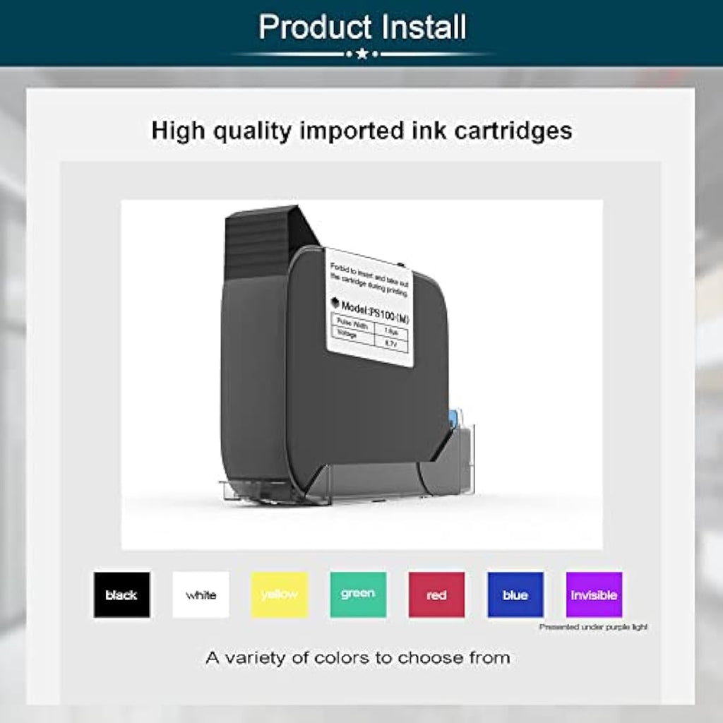 Phezer Quick Dry Solvent Ink Cartridge for 12.7mm Handheld Printers | 42ml