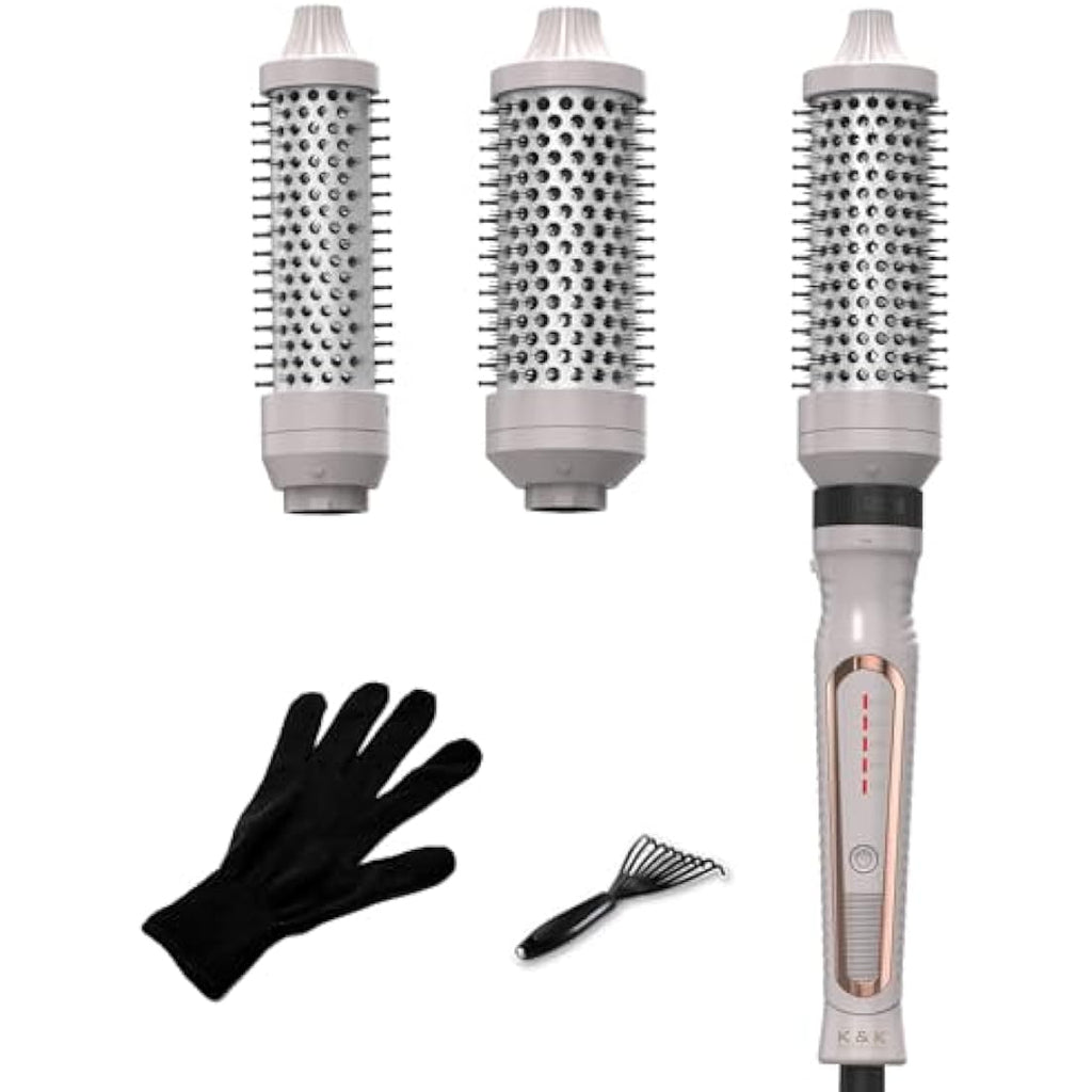 3-in-1 Thermal Brush Set | Ionic Ceramic Heated Round Brush