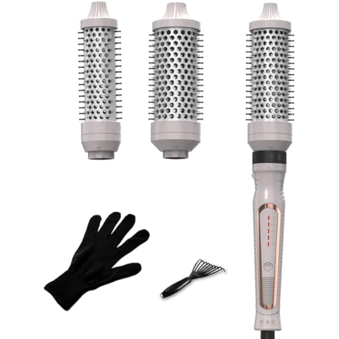 3-in-1 Thermal Brush Set | Ionic Ceramic Heated Round Brush