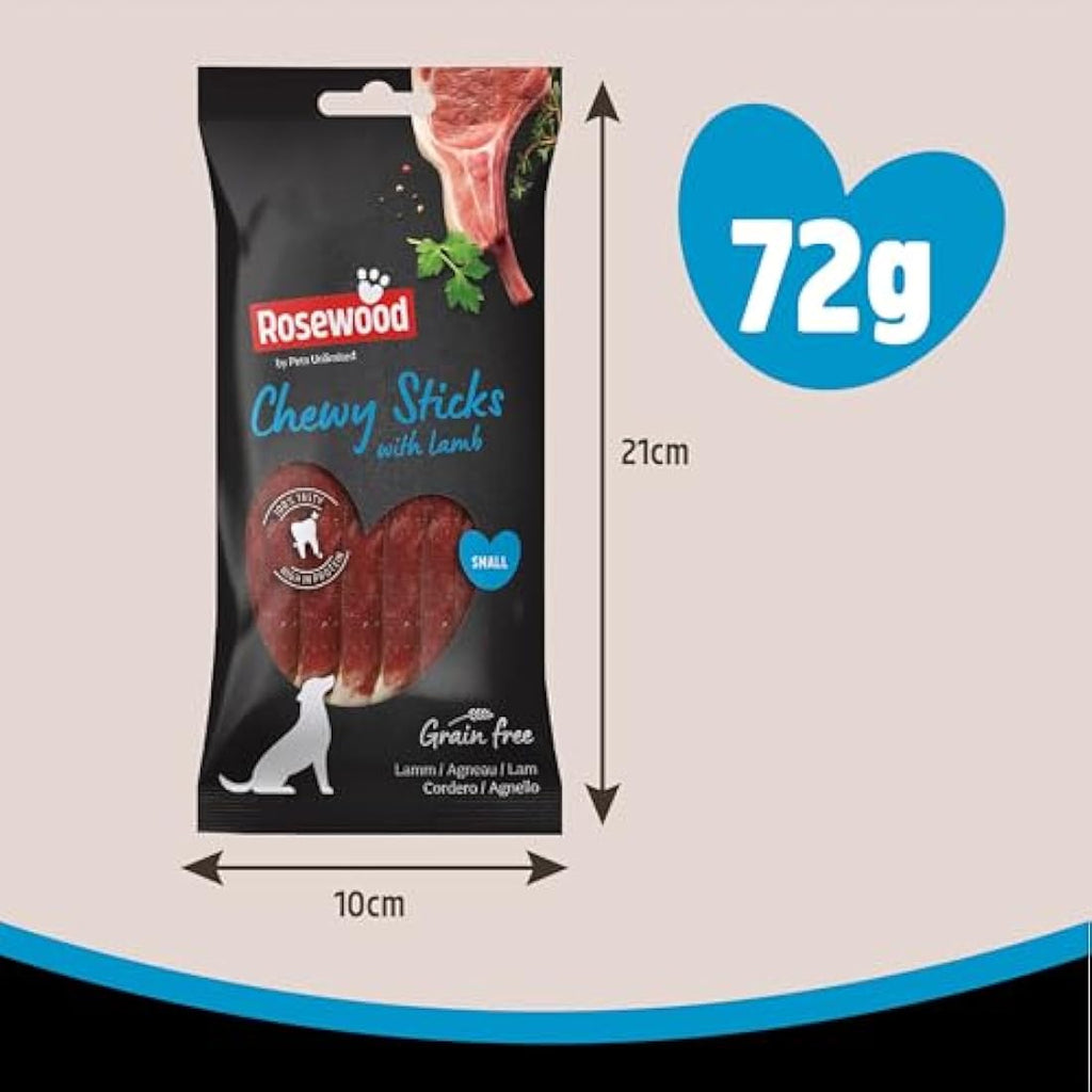 Pets Unlimited Lamb Chewy Sticks – Grain Free High Protein Dog Treats