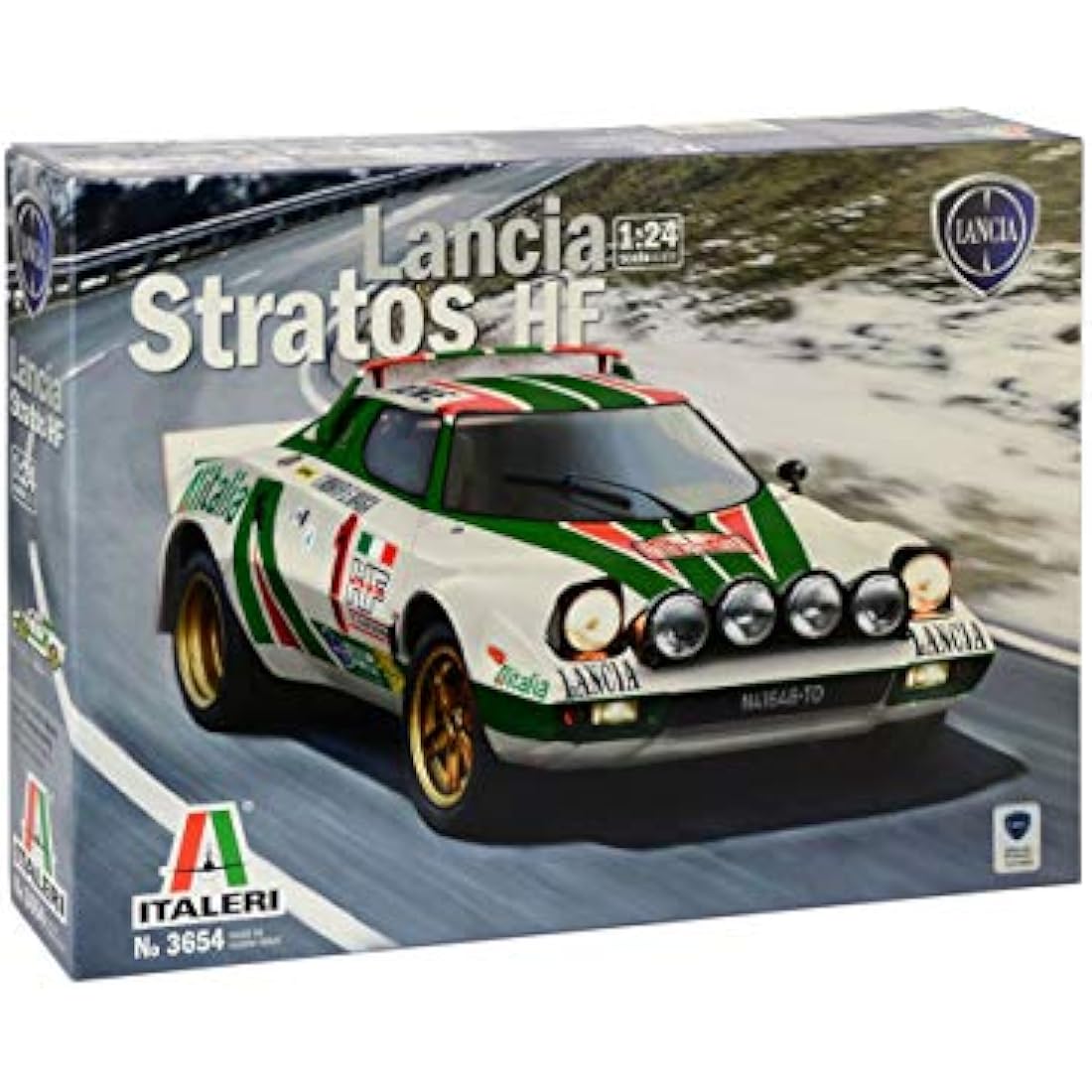 Italeri Lancia Stratos 1:24 Scale Model Car Kit – 154mm Vehicle