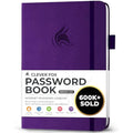 Password Book – Internet Address Logbook with Tabs, Purple