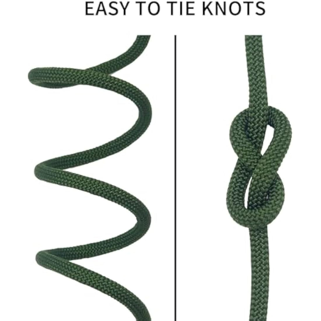 NewDoar 10mm Static Accessory Cord – 18KN High Strength Double Braid Rope
