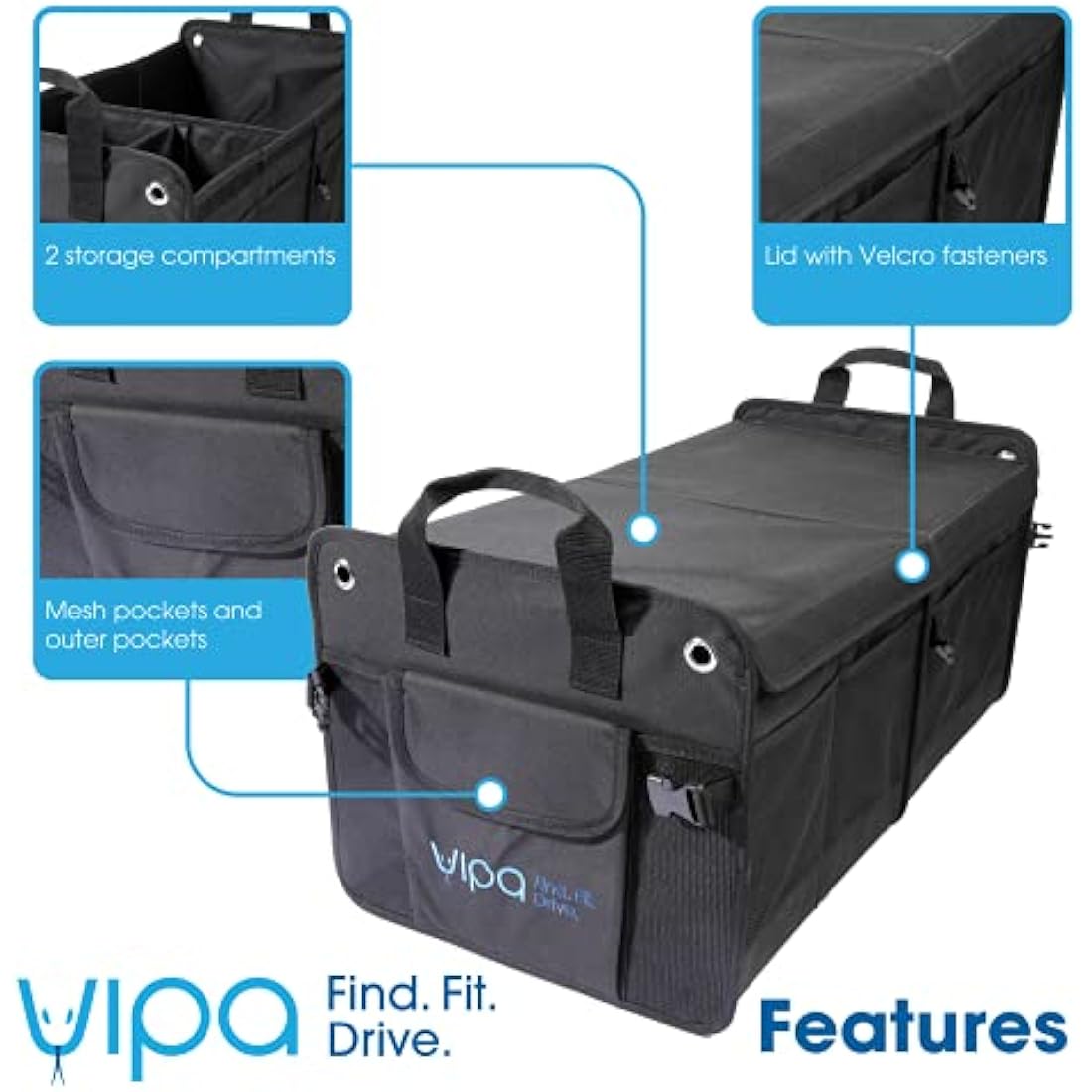 Universal Car Boot Organiser – Large Durable Trunk Tidy