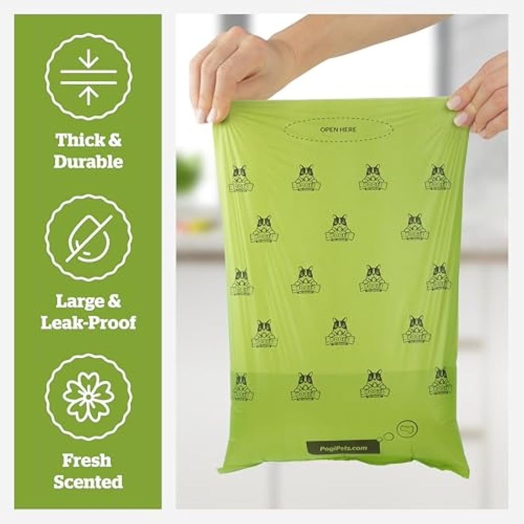 Pogi’s Biodegradable Dog Poo Bags – 750 Count Leak-Proof Scented Bags