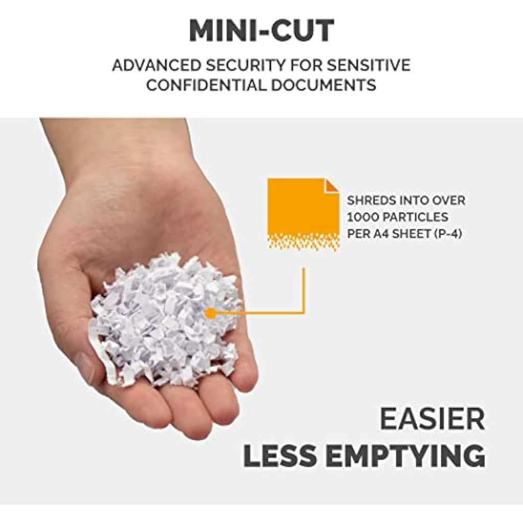 Fellowes Powershred 6M Mini-Cut Paper Shredder | P-4 Security | 13L Bin