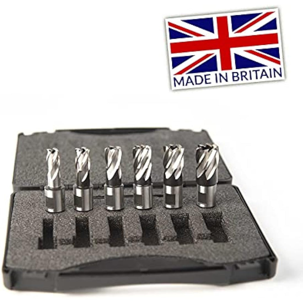 Evolution M2 Steel Magnetic Drilling Cutter Kit - 6 Piece Short Series