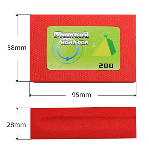 BSRTTOOL 7-Piece Diamond Hand Polishing Pads for Stone and Concrete