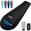QEZER 4-Season Down Sleeping Bag | 620FP Duck Down Mummy Bag