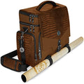 ENHANCE RPG Adventurer Bag – D&D Messenger Bag with Mini Storage, Brown