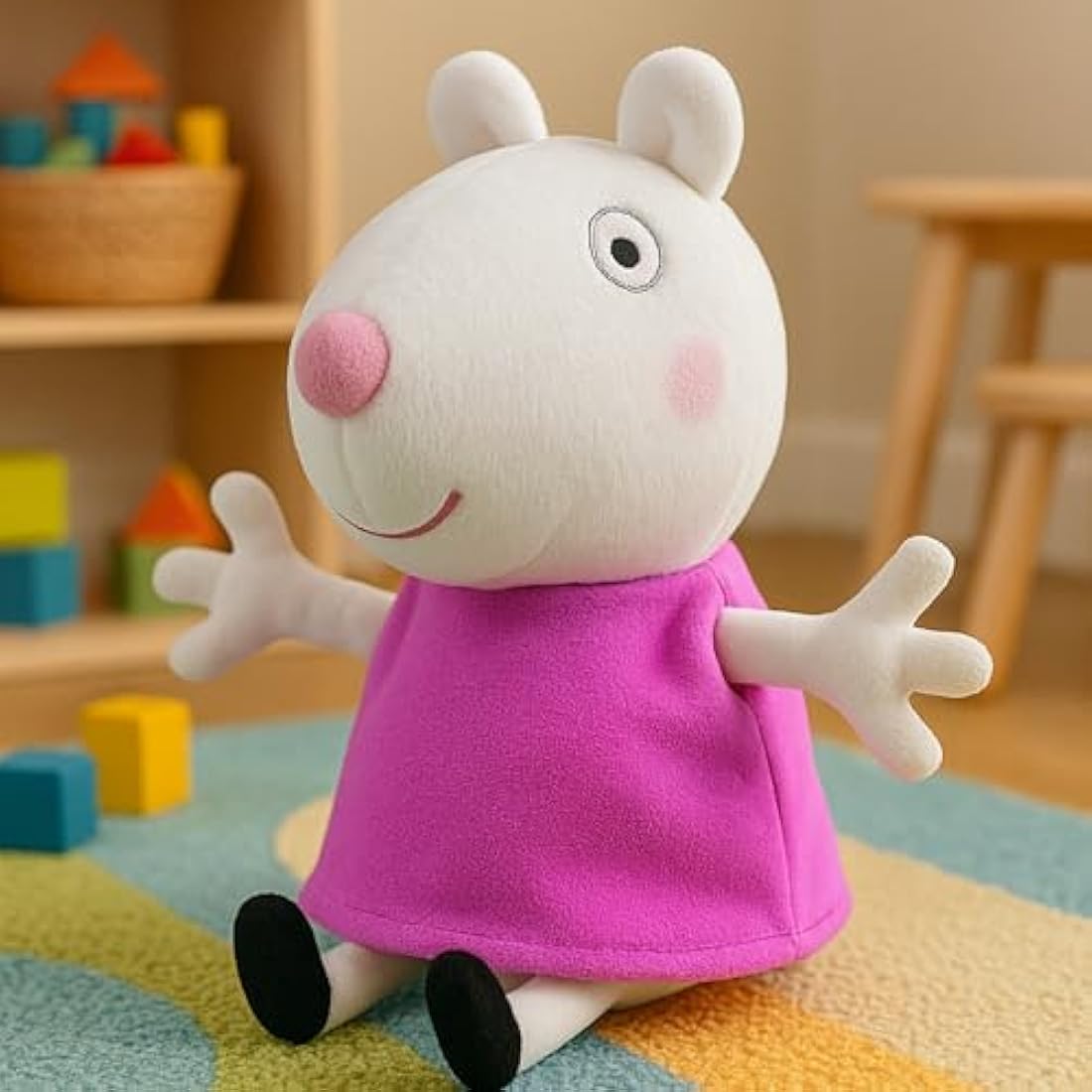 Ty Peppa Pig Suzy Sheep Stuffed Animal - Retro Collectible Plush