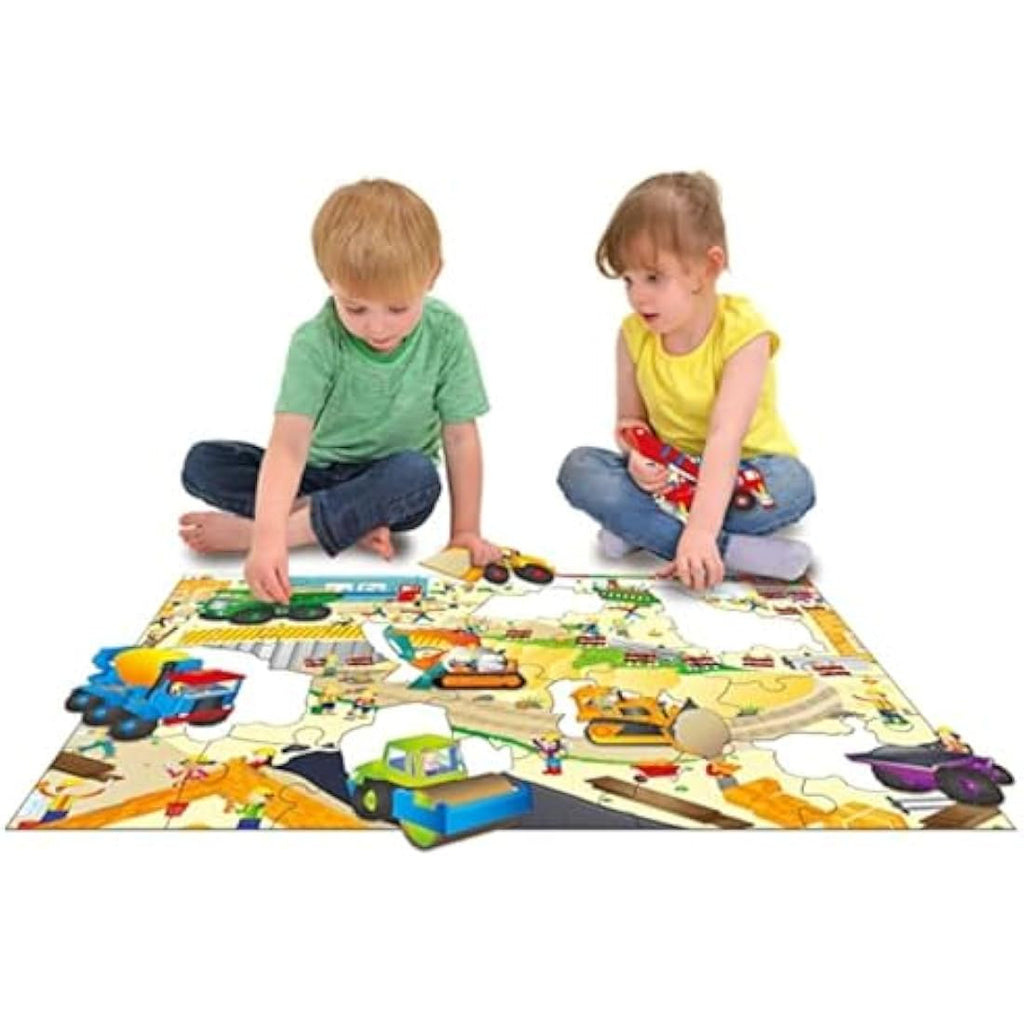 Galt Toys Giant Floor Puzzle – Construction Site 30-Piece Jigsaw