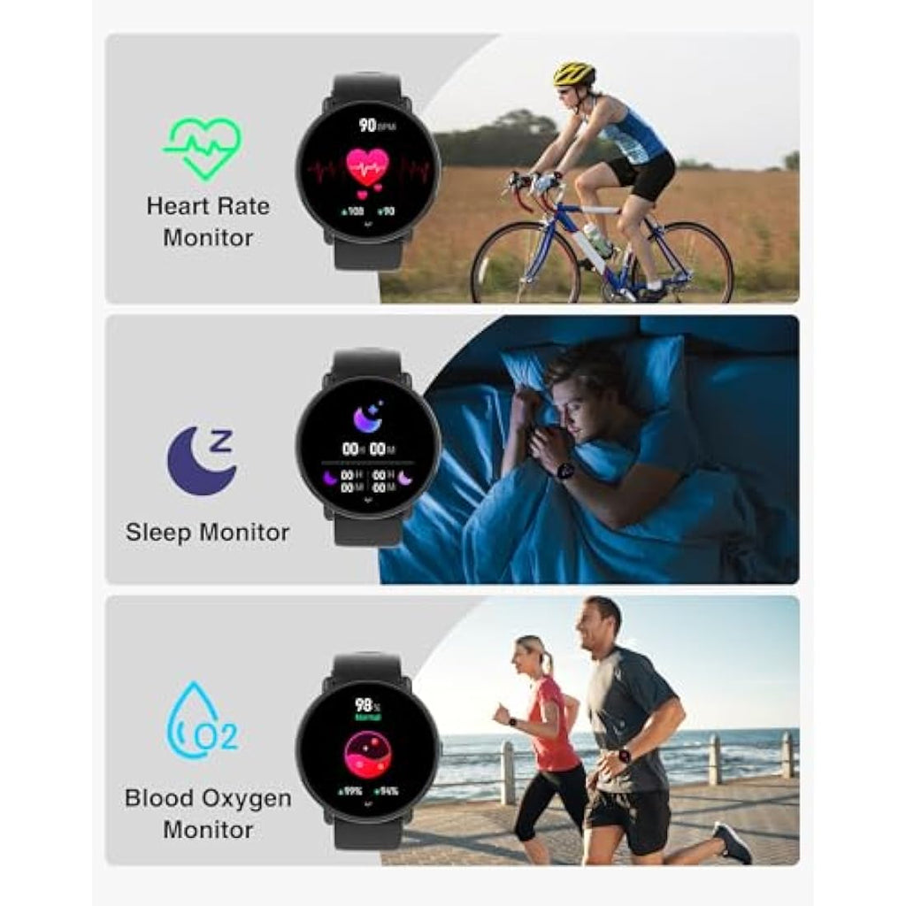 Gerpeng Smart Watch for Men – 1.43” AMOLED Display with Bluetooth Call