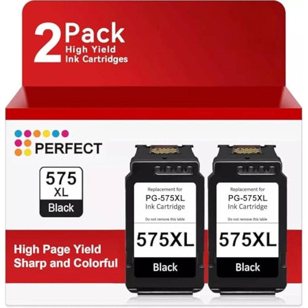 PG-575XL Black Ink Cartridges (2-Pack) for Canon PIXMA