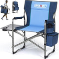 Overmont Heavy-Duty Directors Camping Chair with Side Table & Cooler