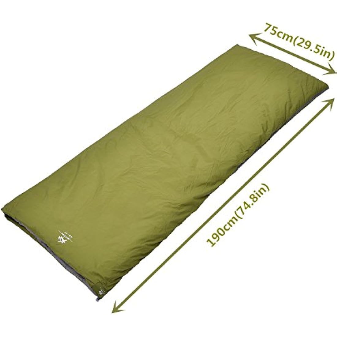 BESTEAM Lightweight Envelope Sleeping Bag | Ultra-light Army Green
