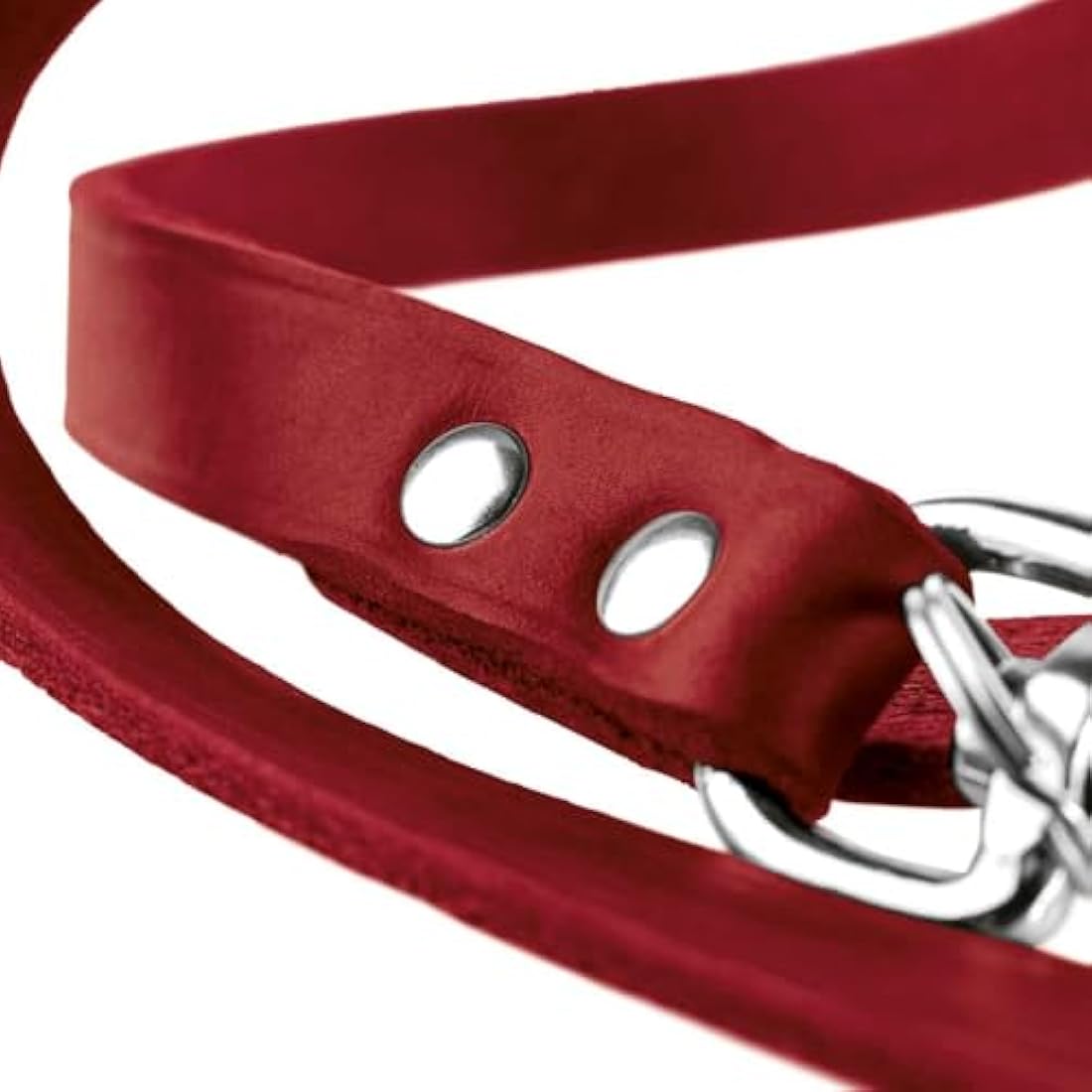 Hunter Soft Cow Leather Training Dog Leash – Adjustable Tan Lead