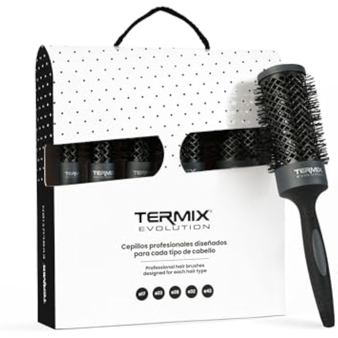 Termix Evolution Plus Hairbrush Set – 5-Pack for Thick Hair & Frizz