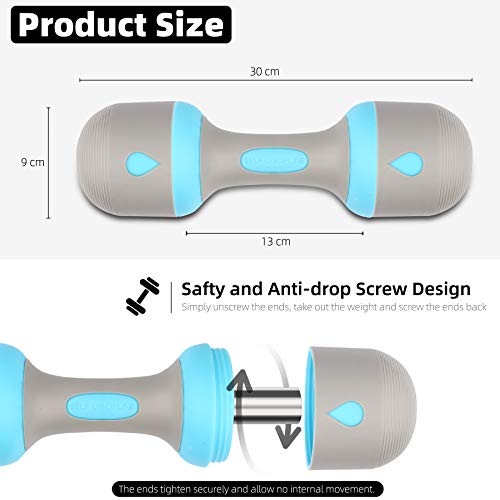 Adjustable Dumbbell Pair | 1-5kg Neoprene Weight Set