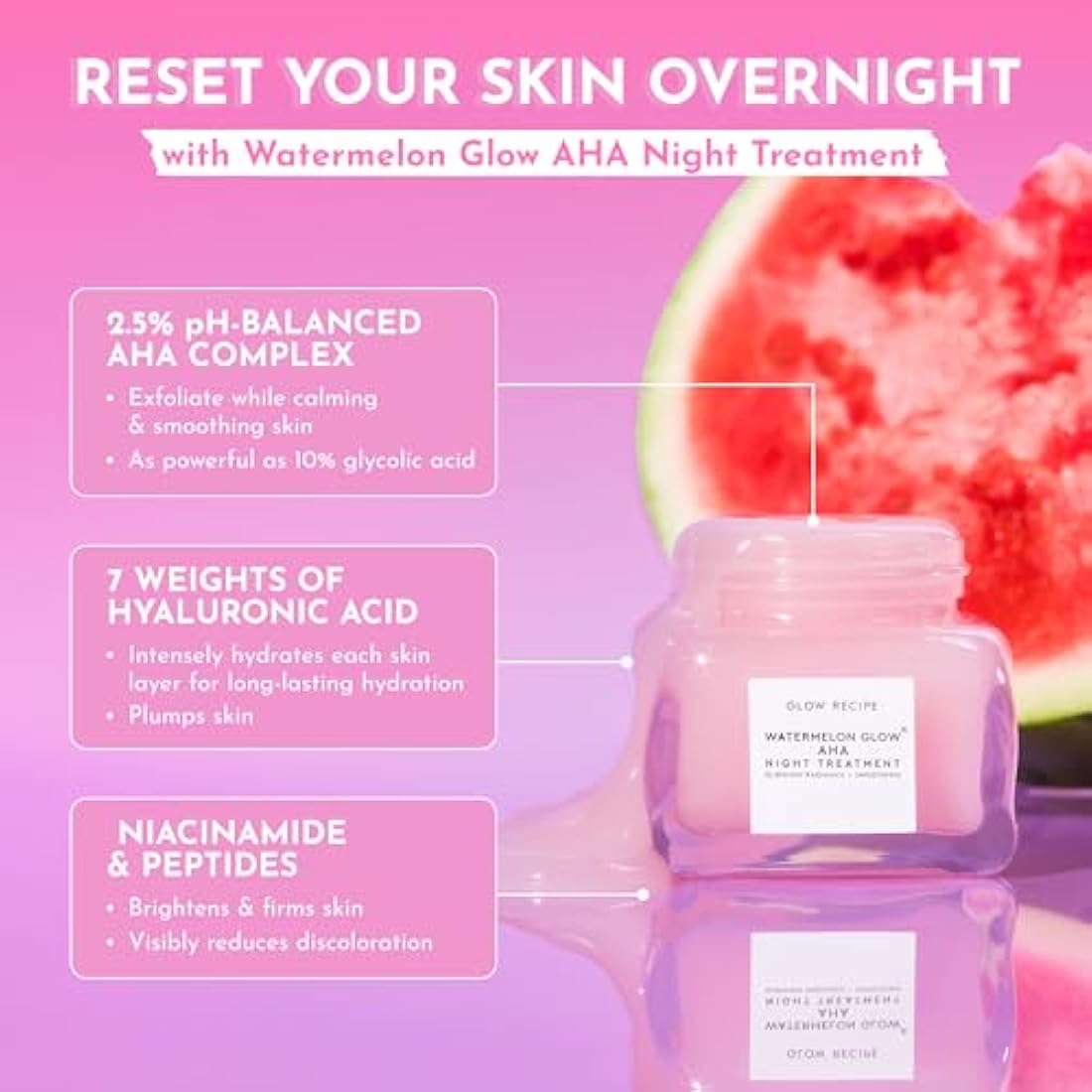 Glow Recipe Watermelon Glow AHA Sleeping Mask - Brightening Face Mask 80ml