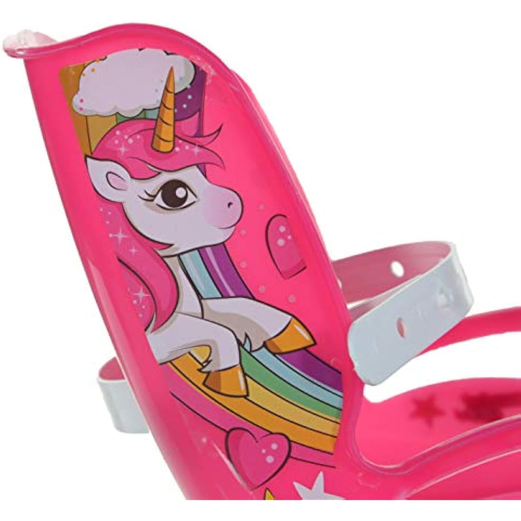 Dino Bikes Unicorn 16-Inch Girls Bicycle with Doll Seat and Basket