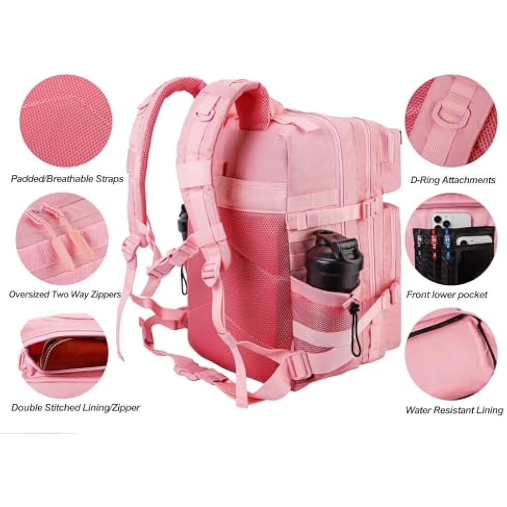 LHI 45L Military Tactical Backpack | Waterproof Molle Assault Rucksack