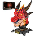 JMBricklayer Dragon Head Building Blocks Model Kit - 2713 Piece Fantasy Toy