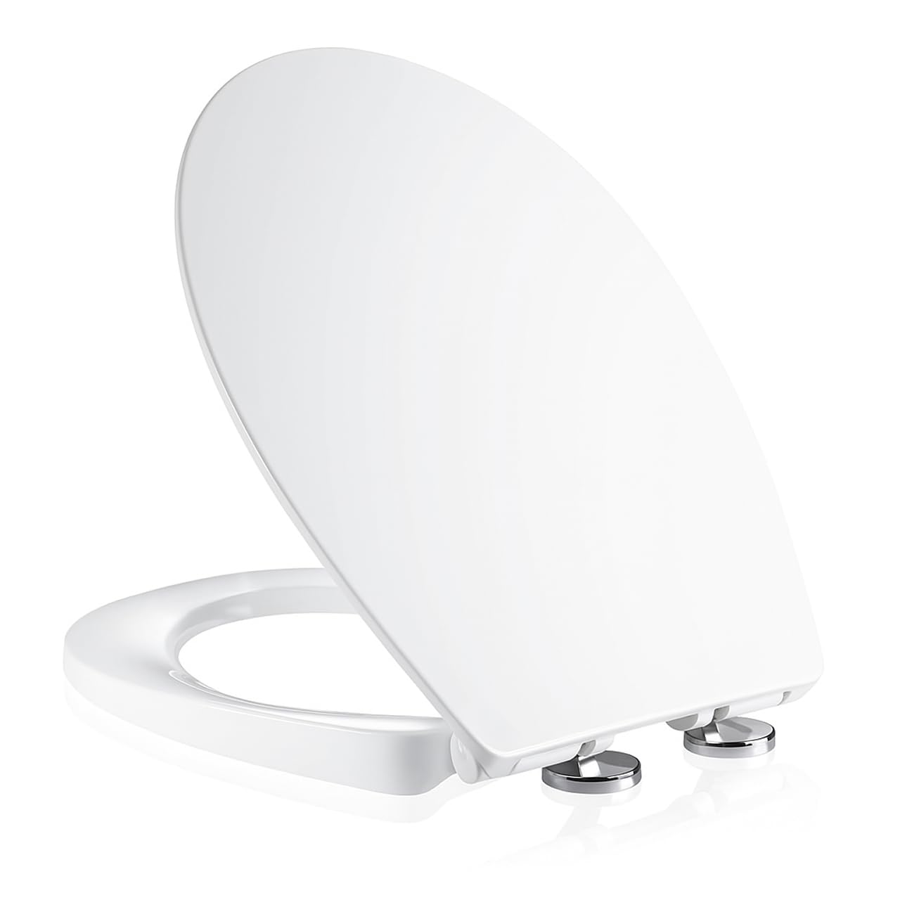 Mass Dynamic Soft-Close Toilet Seat – White Urea Formaldehyde Oval