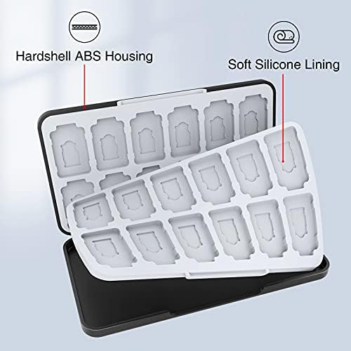 HEIYING Nintendo Switch Game Card Case - 24 Slot Portable SD Holder