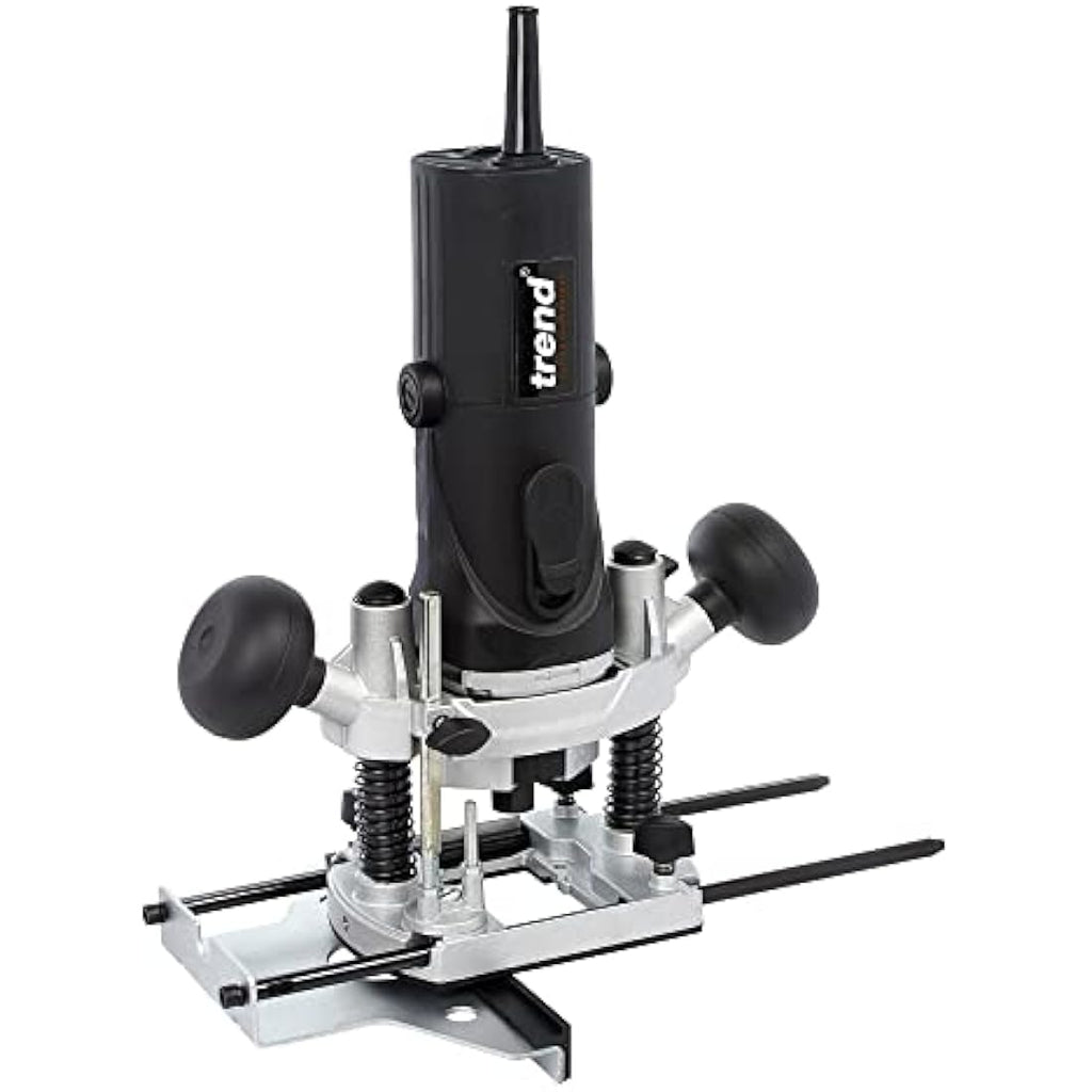 Trend T4 1/4 Inch Variable Speed Plunge Router - 850W Workshop Kitbox