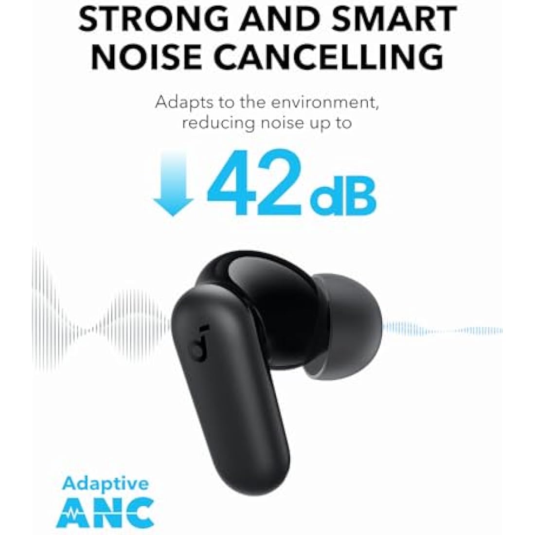 Anker soundcore P30i Noise Cancelling Earbuds | 45H Playtime & Stand
