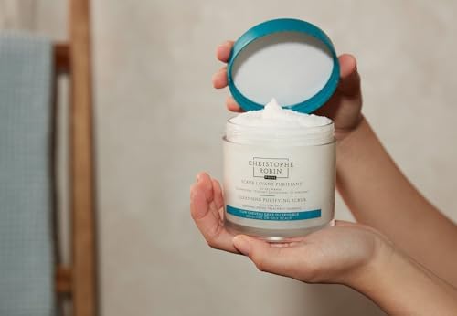 Christophe Robin Purifying Sea Salt Scalp Scrub – Detoxifying Shampoo