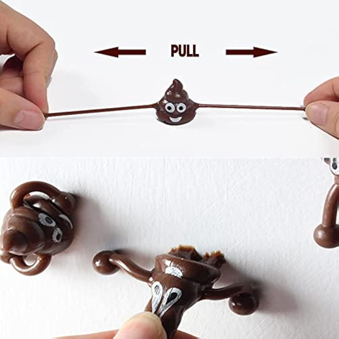 Jolof Store Poo Slingshot Toy Set – 12pc Funny Prank Squishy Toys for Kids